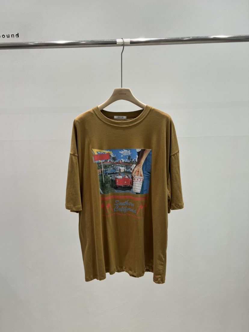 UNBOUND韓國直郵㊣女裝新品真品職業休閑熱賣推薦25春夏T恤UNBOUNDT恤圖色2