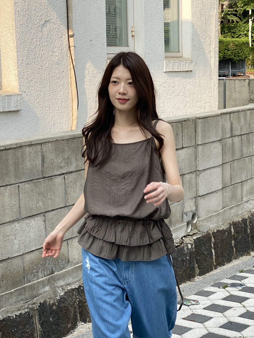 ERUME韓國直郵㊣女士新品推薦職業人氣熱賣時尚25春夏吊帶背心ERUME吊帶/背心