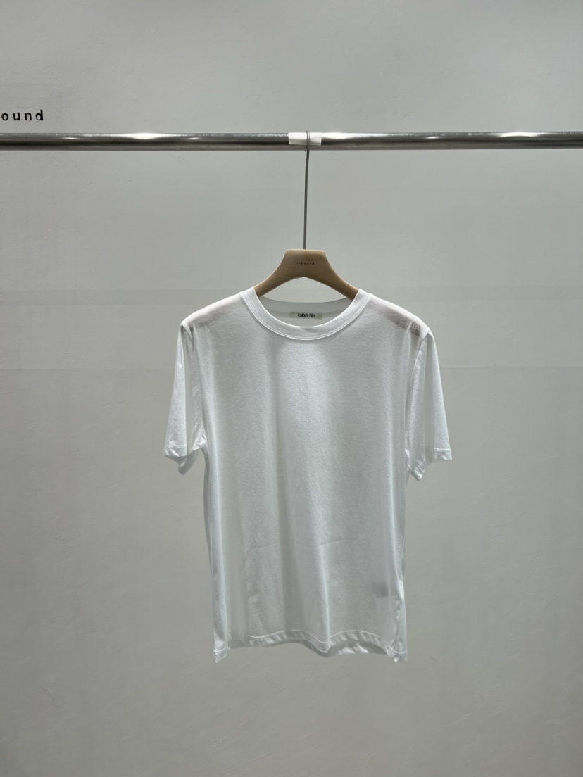 UNBOUND東大門㊣實拍女士新品真品熱賣休閑25春夏職業T恤絲綢UNBOUNDT恤