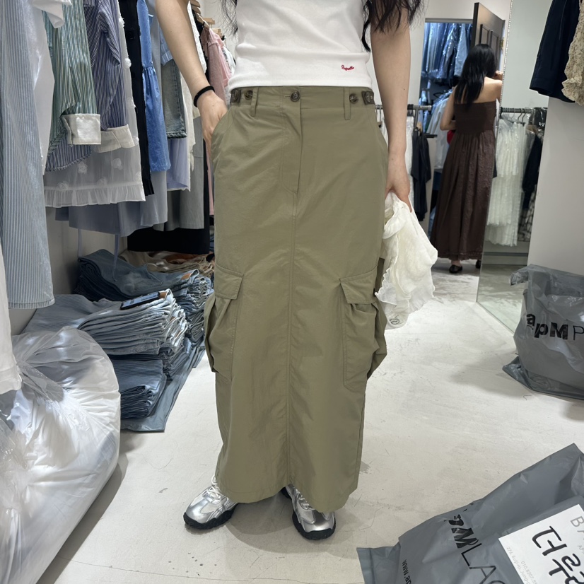 BAGUETTE東大門㊣代購女士新品時尚25春夏推薦真品熱賣長裙BAGUETTE長裙圖色3