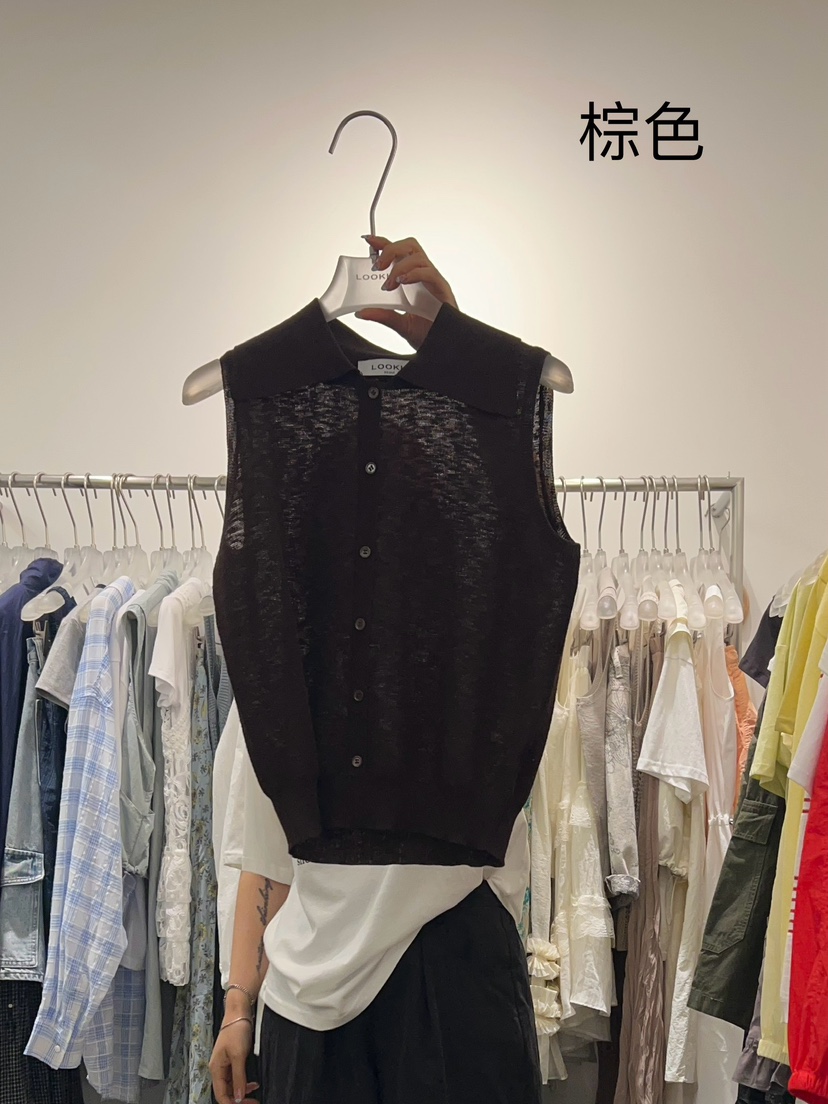 LOOKK韓國代購㊣女士新款真品時尚人氣休閑25春夏職業吊帶背心LOOKK吊帶/背心圖色3