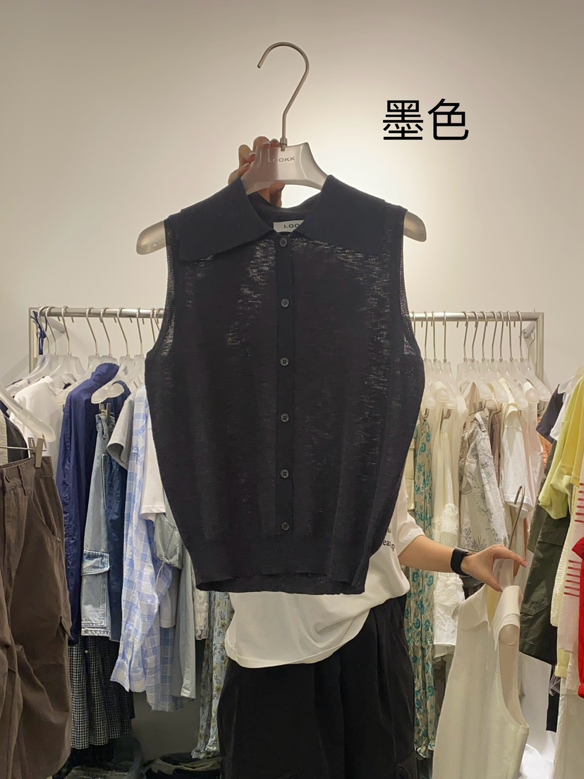 LOOKK韓國代購㊣女士新款真品時尚人氣休閑25春夏職業吊帶背心LOOKK吊帶/背心圖色4