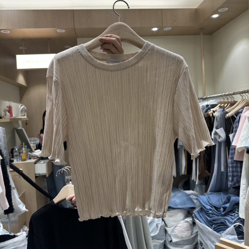 VINTAGE VIBE韓國直郵㊣女士新品推薦25春夏職業時尚人氣T恤VINTAGE VIBET恤