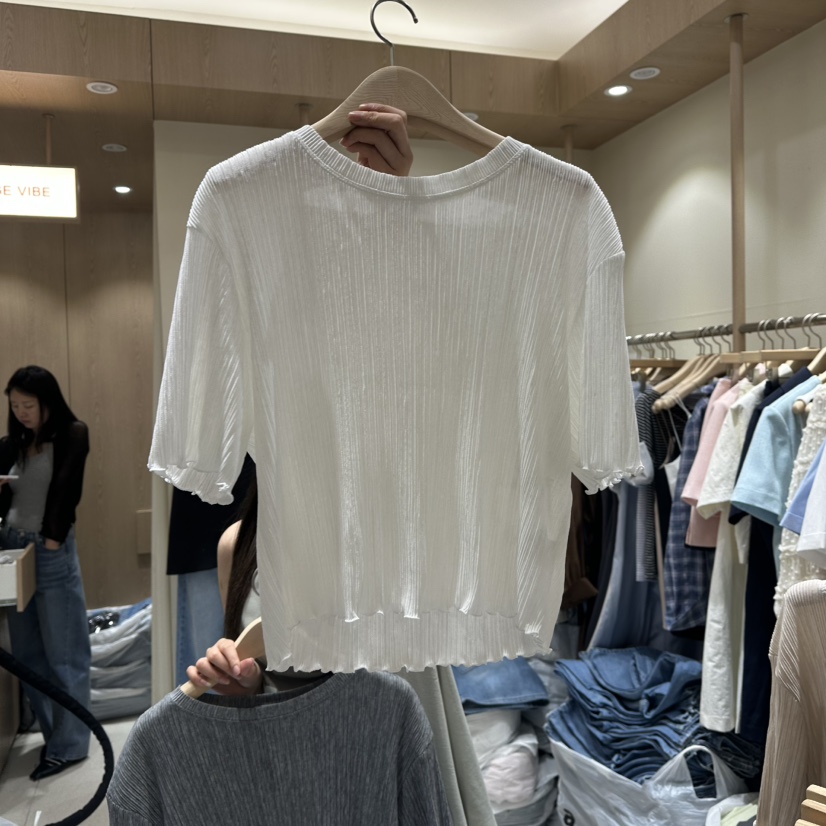 VINTAGE VIBE韓國直郵㊣女士新品推薦25春夏職業時尚人氣T恤VINTAGE VIBET恤圖色3