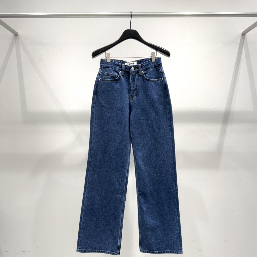 RIVER韓國代購㊣女士新品推薦時尚熱賣職業真品25春夏牛仔褲WATER/RIVER牛仔褲圖色2