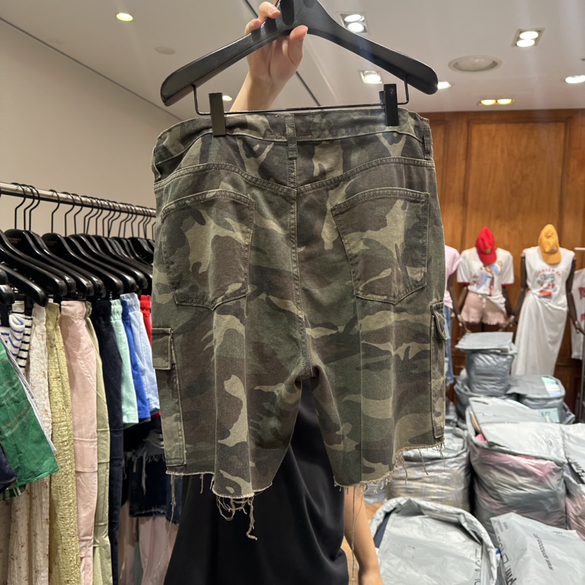 GARMENT-P東大門㊣實拍女士新品熱賣休閑職業25春夏短褲迷彩GARMENT短褲