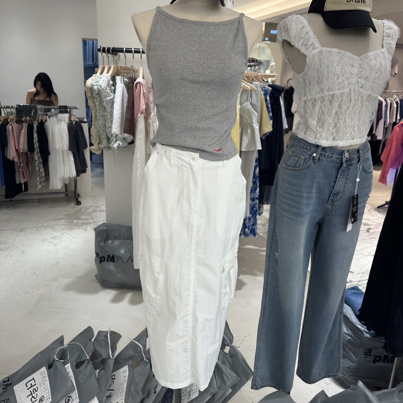 BAGUETTE東大門㊣實拍女士新品熱賣休閑25春夏吊帶背心刺繡BAGUETTE吊帶/背心