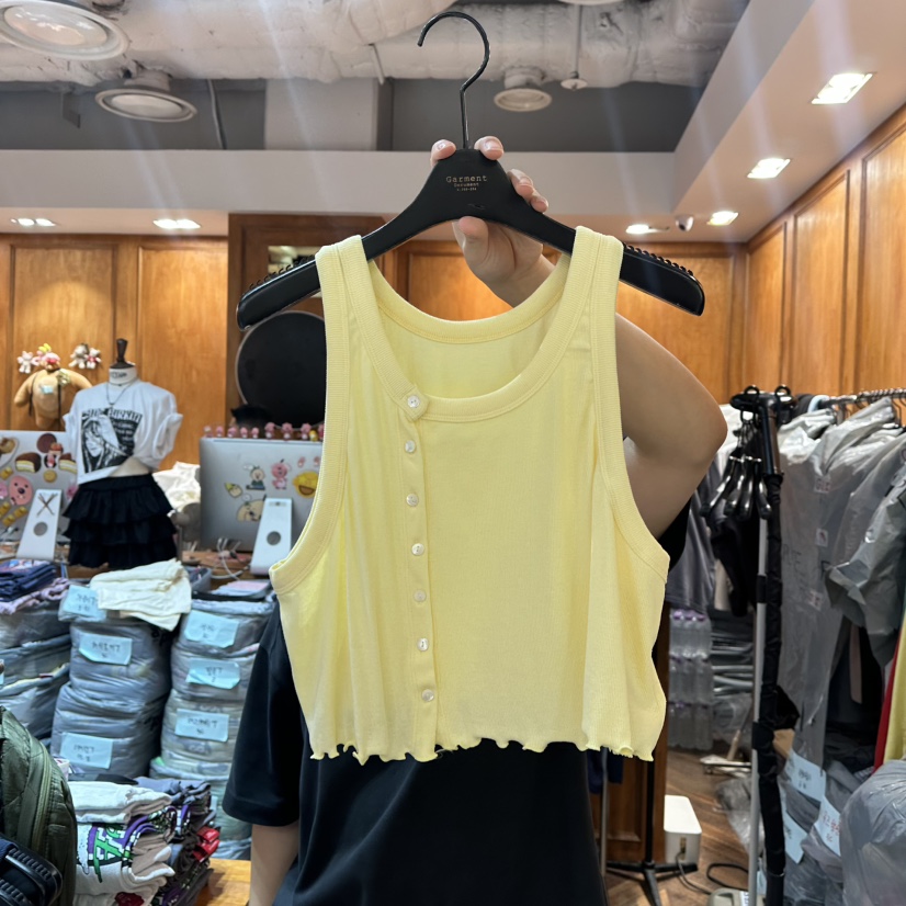 GARMENT-P東大門㊣實拍女裝新品人氣休閑真品推薦吊帶背心GARMENT吊帶/背心圖色2