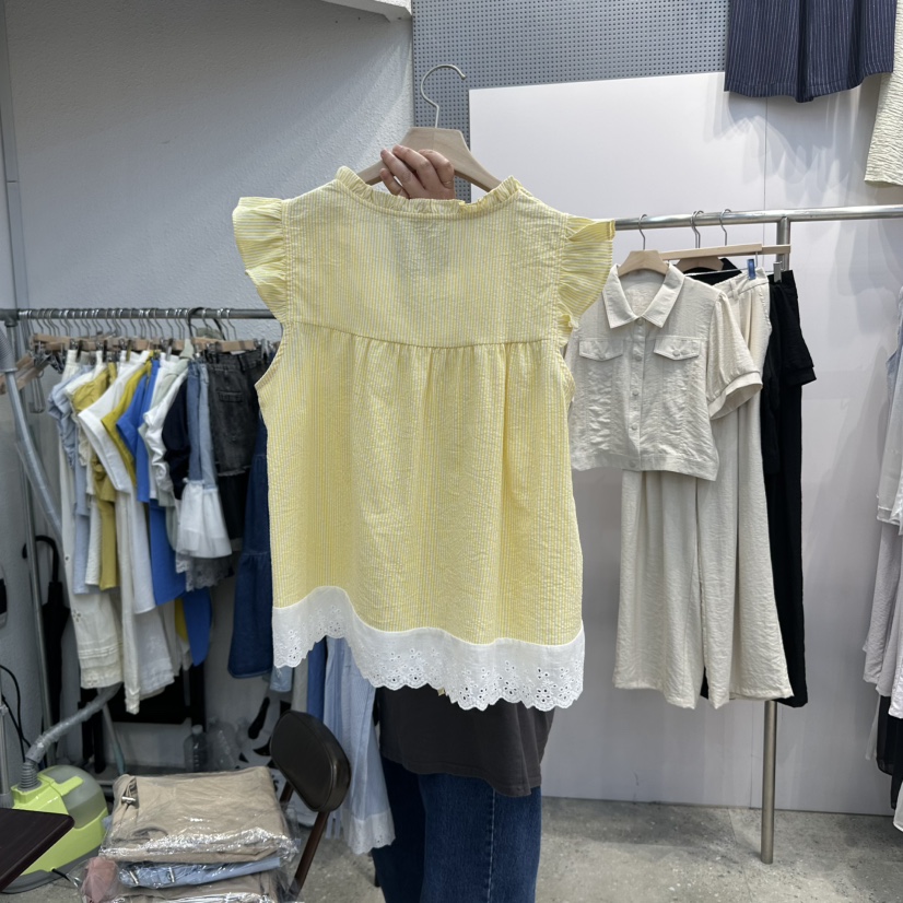 BLOOM東大門㊣代購女裝新款推薦熱賣休閑真品職業吊帶背心條紋BLOOM-Q吊帶/背心