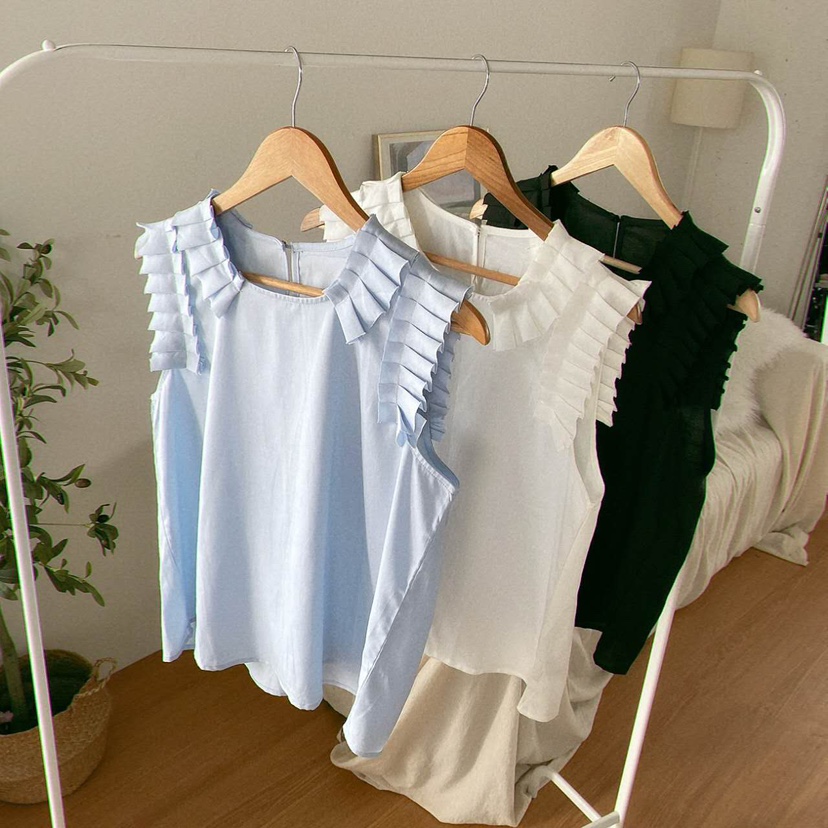 BLUE RIBBON韓國直郵㊣女裝新品人氣25春夏真品推薦吊帶背心BLUE RIBBON吊帶/背心