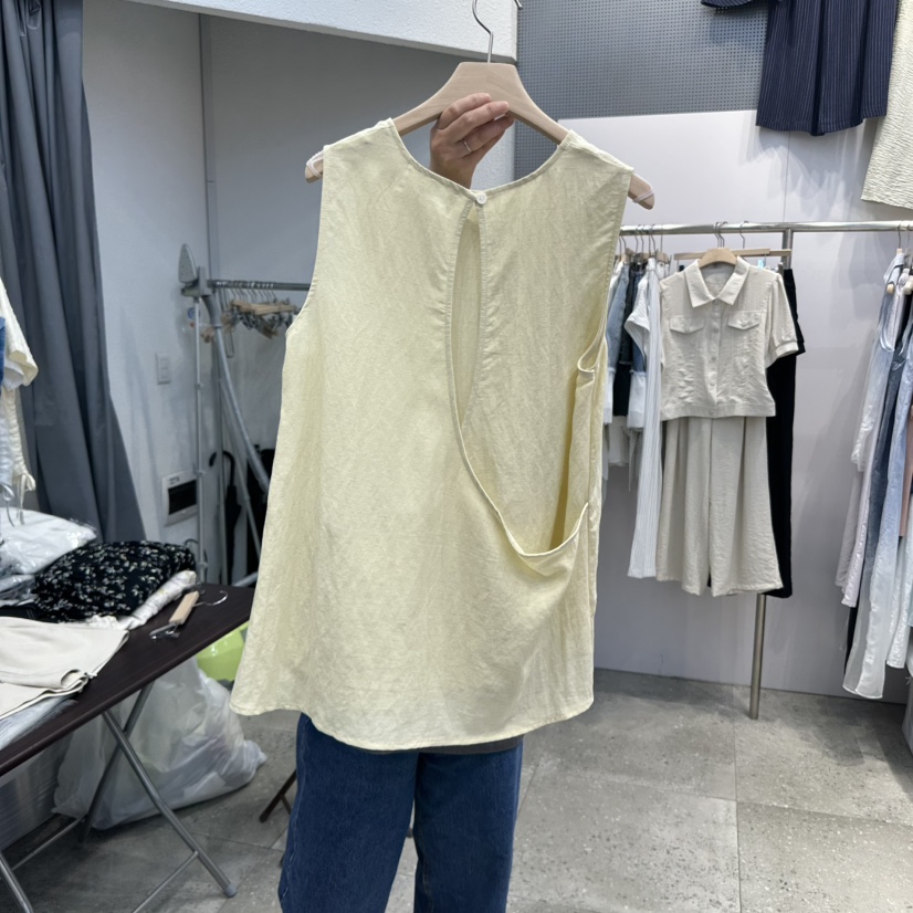 BLOOM東大門㊣直郵女裝新款熱賣人氣真品休閑職業25春夏吊帶背心BLOOM-Q吊帶/背心