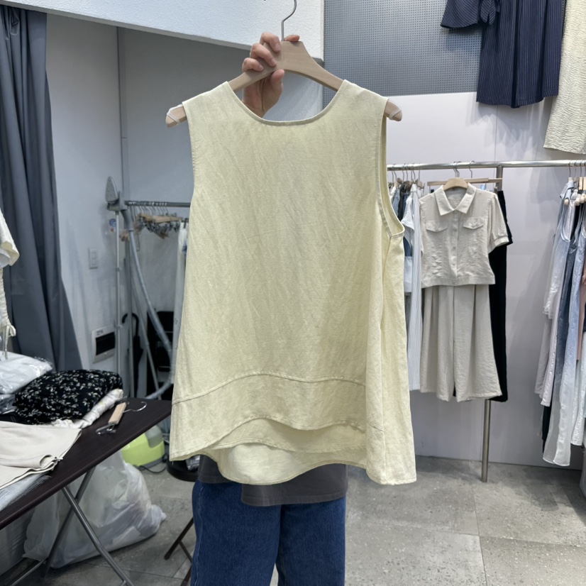 BLOOM東大門㊣直郵女裝新款熱賣人氣真品休閑職業25春夏吊帶背心BLOOM-Q吊帶/背心圖色3