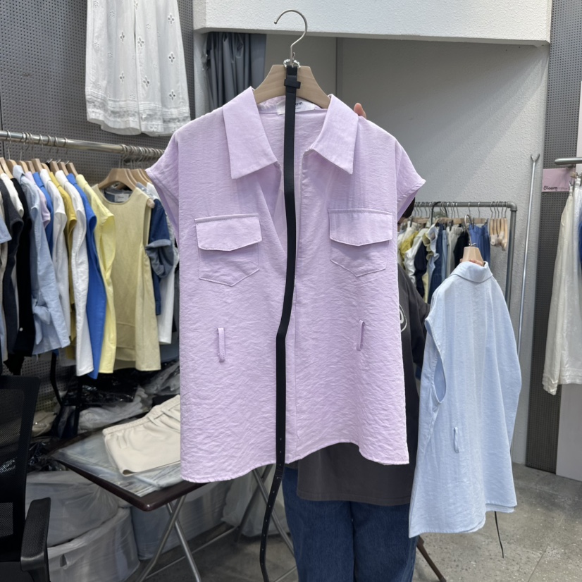 BLOOM韓國直郵㊣女士新品人氣職業休閑推薦吊帶背心腰帶開衫BLOOM-Q吊帶/背心圖色2