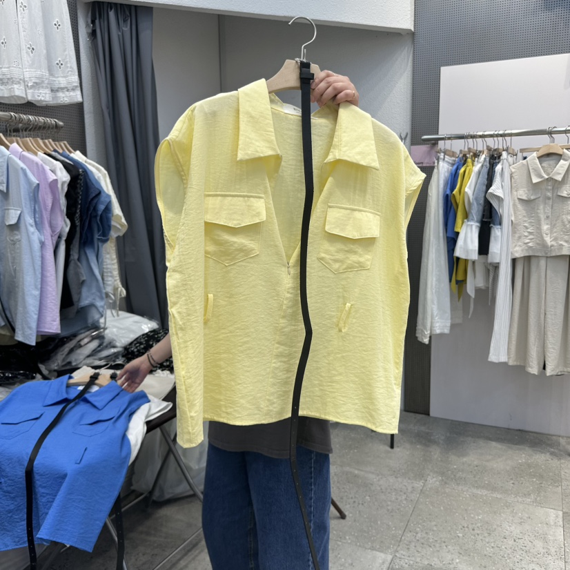 BLOOM韓國直郵㊣女士新品人氣職業休閑推薦吊帶背心腰帶開衫BLOOM-Q吊帶/背心圖色5