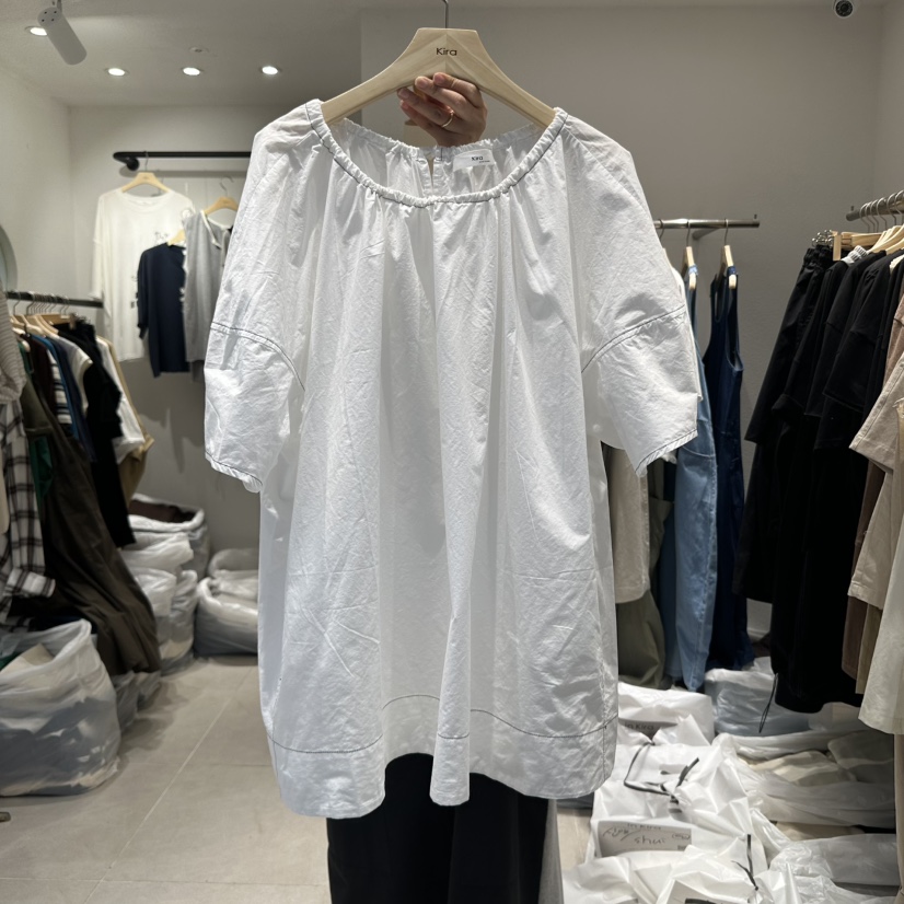 IN KIRA東大門㊣代購女士新品休閑熱賣推薦25春夏襯衫蕾絲衫IN KIRA襯衫/蕾絲衫圖色1