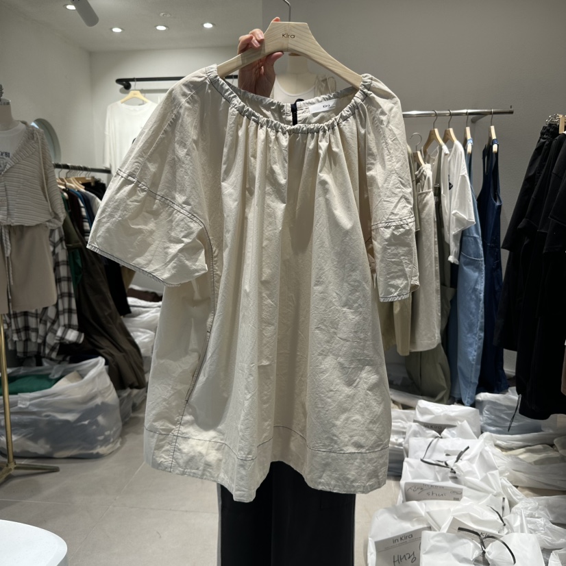 IN KIRA東大門㊣代購女士新品休閑熱賣推薦25春夏襯衫蕾絲衫IN KIRA襯衫/蕾絲衫圖色2