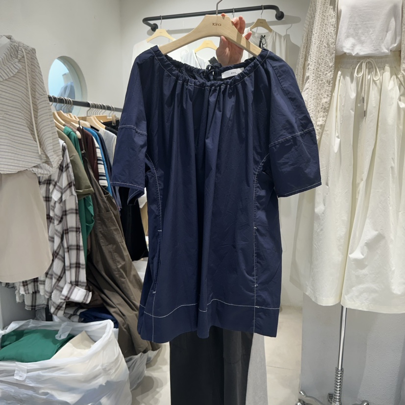 IN KIRA東大門㊣代購女士新品休閑熱賣推薦25春夏襯衫蕾絲衫IN KIRA襯衫/蕾絲衫圖色3