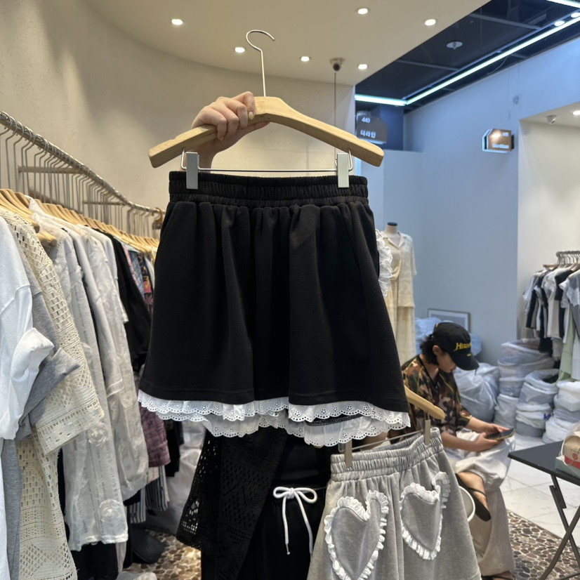 THE LINE-Q韓國代購㊣女士新款真品熱賣休閑推薦職業短褲THE LINE-q短褲圖色2