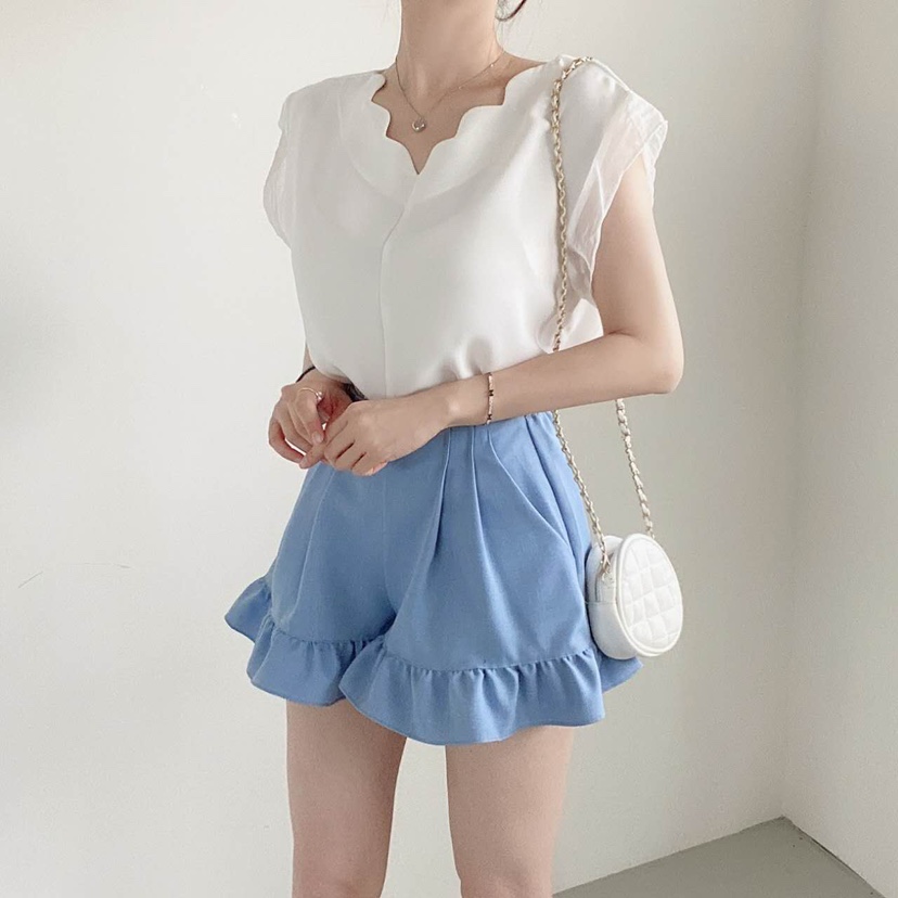 BLUE RIBBON東大門㊣代購女裝新品25春夏時尚職業襯衫蕾絲衫BLUE RIBBON襯衫/蕾絲衫