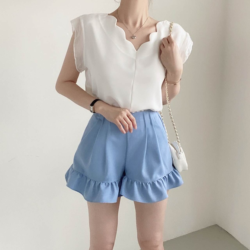 BLUE RIBBON東大門㊣代購女裝新品25春夏時尚職業襯衫蕾絲衫BLUE RIBBON襯衫/蕾絲衫
