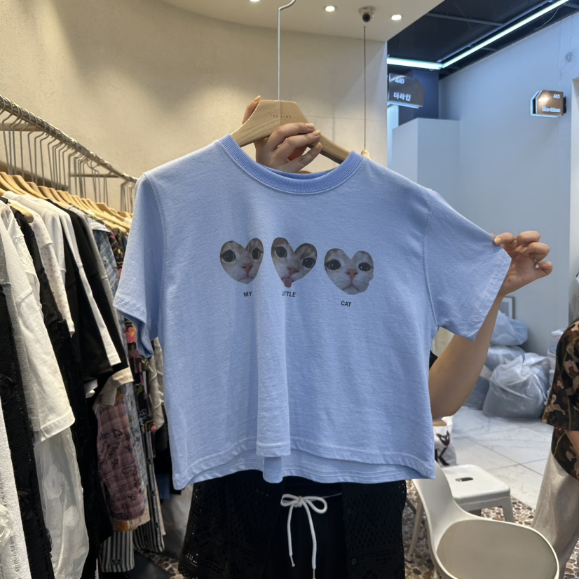 THE LINE-Q韓國直郵㊣女裝新款職業25春夏人氣熱賣時尚T恤THE LINE-qT恤