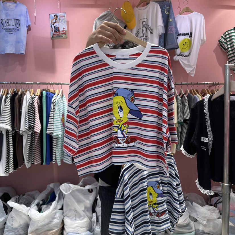 K STORY韓國直郵㊣女士新品人氣熱賣真品職業休閑時尚推薦T恤K STORYT恤圖色1