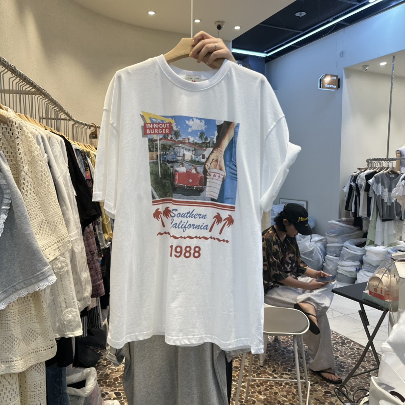 THE LINE-Q韓國直郵㊣女士新品時尚真品推薦熱賣職業休閑T恤THE LINE-qT恤圖色1