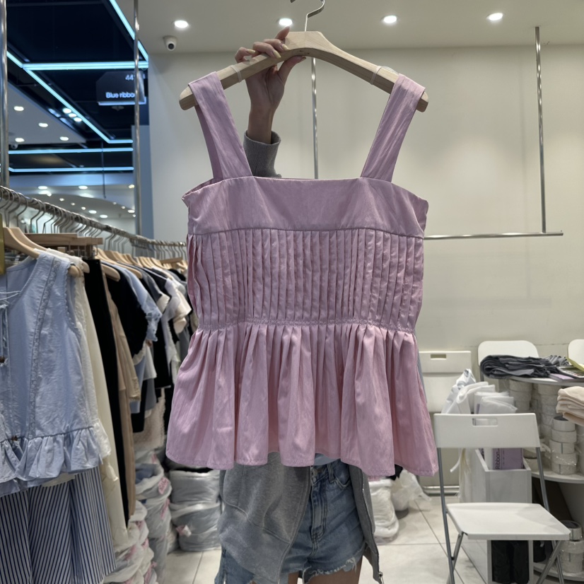BLUE RIBBON韓國直郵㊣女士新品推薦職業熱賣休閑吊帶背心BLUE RIBBON吊帶/背心