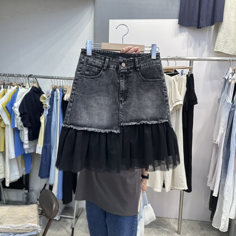 BLOOM韓國代購㊣女裝新品休閑熱賣人氣25春夏真品職業時尚短裙BLOOM-Q短裙圖色2