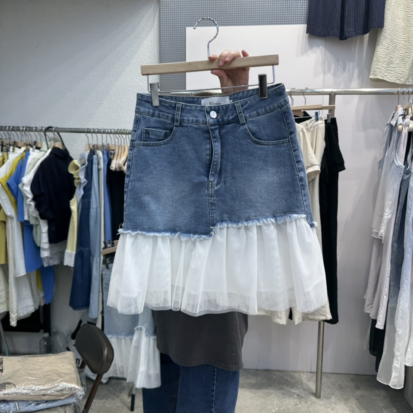 BLOOM韓國代購㊣女裝新品休閑熱賣人氣25春夏真品職業時尚短裙BLOOM-Q短裙圖色3