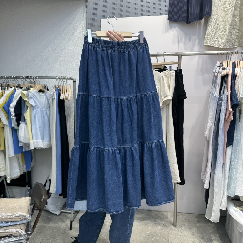 BLOOM韓國代購㊣女士新品人氣熱賣25春夏時尚休閑推薦真品長裙BLOOM-Q長裙