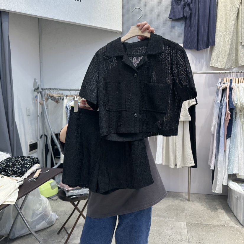 BLOOM韓國直郵㊣女裝新品熱賣25春夏休閑真品人氣套裝兩件套BLOOM-Q套裝圖色2