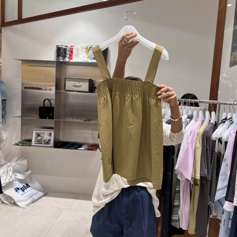 TEMPTING韓國代購㊣女士新品時尚休閑真品熱賣25春夏吊帶背心TEMPTING吊帶/背心