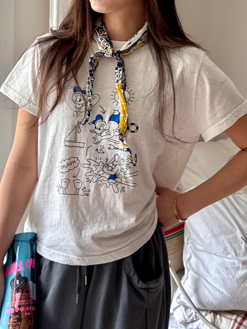 AT NOTE韓國直郵㊣女士新款休閑推薦人氣時尚熱賣職業25春夏T恤AT NOTET恤