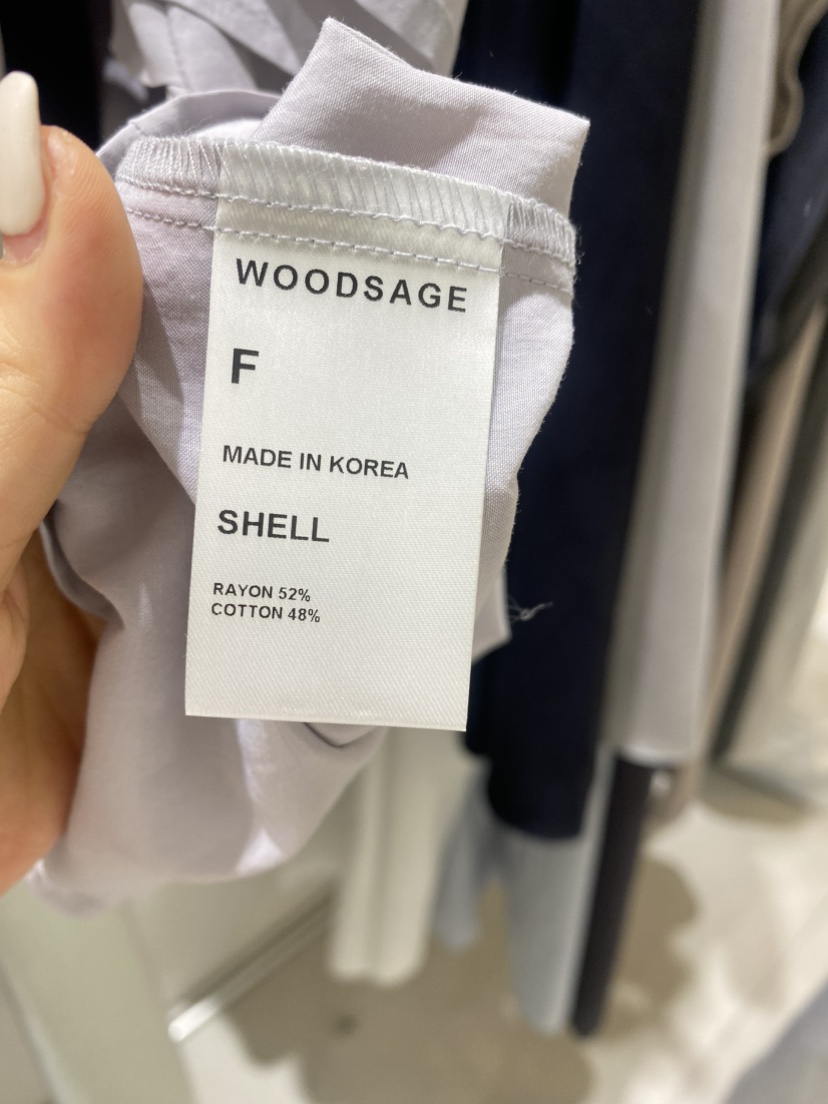 WOOD SAGE東大門㊣實拍女士新款休閑真品人氣25春夏襯衫蕾絲衫WOOD SAGE襯衫/蕾絲衫