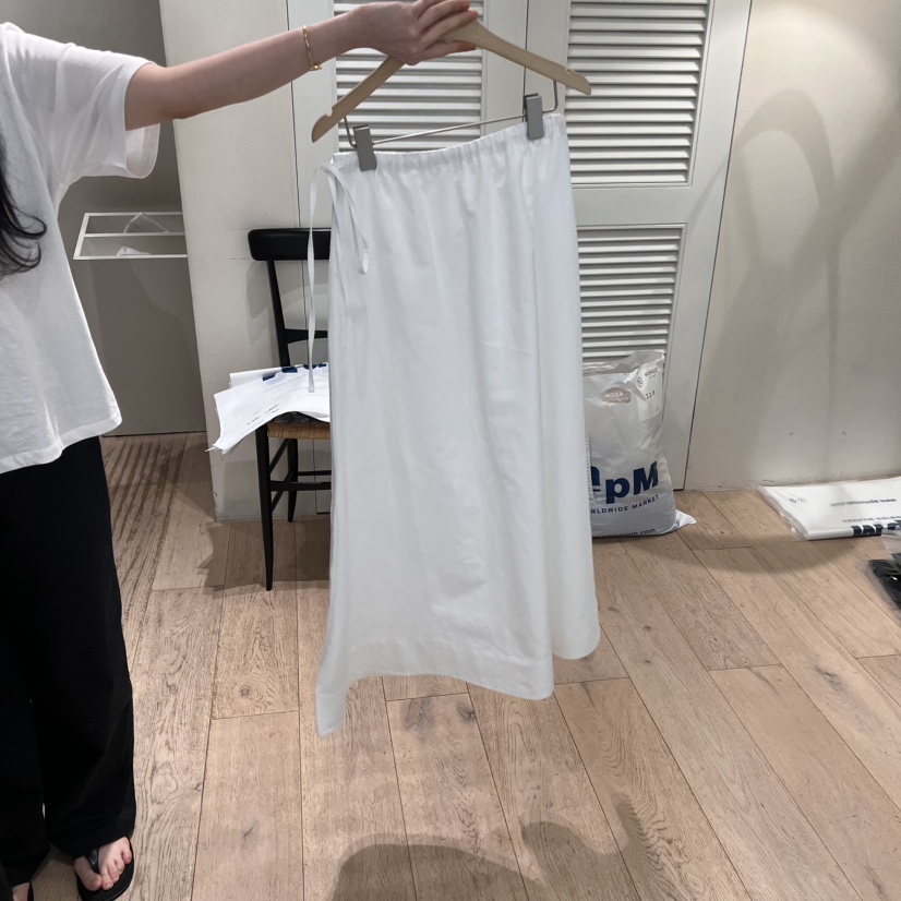 MONIQUE東大門㊣實拍女裝新品推薦職業半身裙中短裙喇叭亞麻MONIQUE半身裙/中短裙