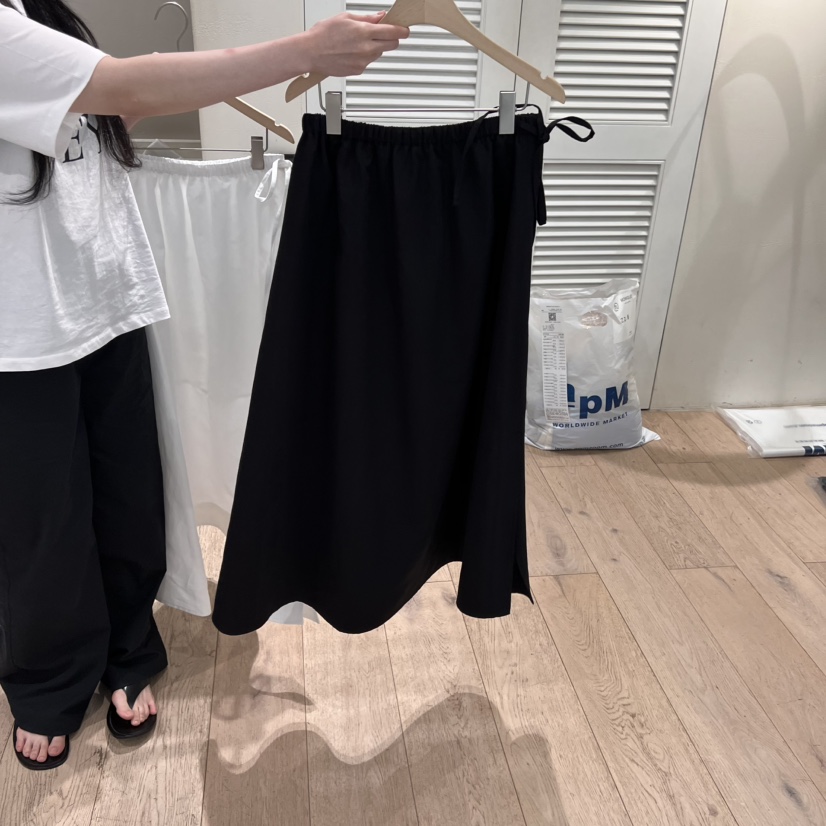 MONIQUE東大門㊣實拍女裝新品推薦職業半身裙中短裙喇叭亞麻MONIQUE半身裙/中短裙圖色2