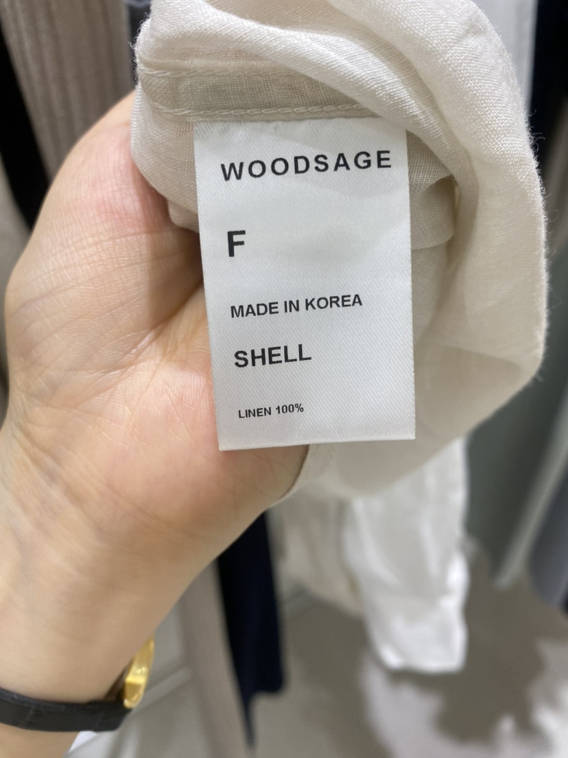 WOOD SAGE東大門㊣直郵女裝新品人氣25春夏襯衫蕾絲衫柔軟WOOD SAGE襯衫/蕾絲衫
