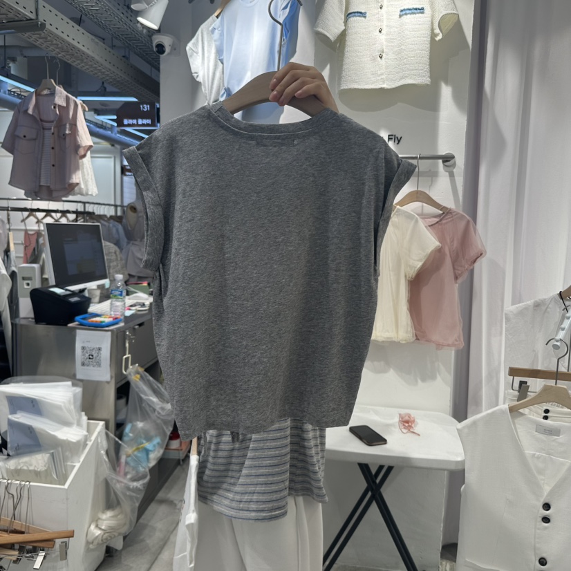 FIL FIL東大門㊣代購女裝新款時尚休閑人氣職業熱賣吊帶背心FLY FLY吊帶/背心