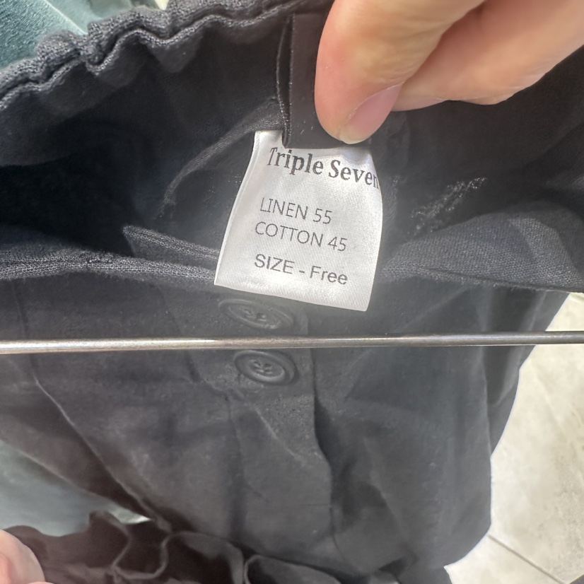 TRIPLE SEVEN韓國代購㊣女裝新款推薦人氣職業休閑休閑褲亞麻TRIPLE SEVEN休閑褲