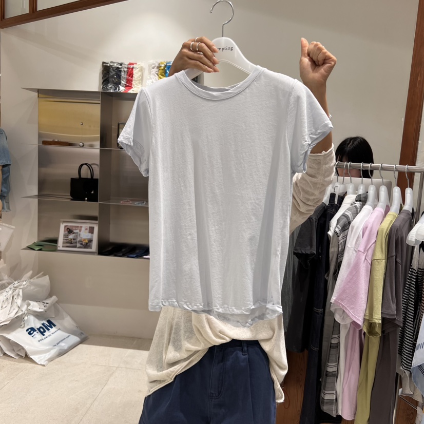 TEMPTING東大門㊣實拍女士新款熱賣時尚真品25春夏推薦職業T恤TEMPTINGT恤圖色3