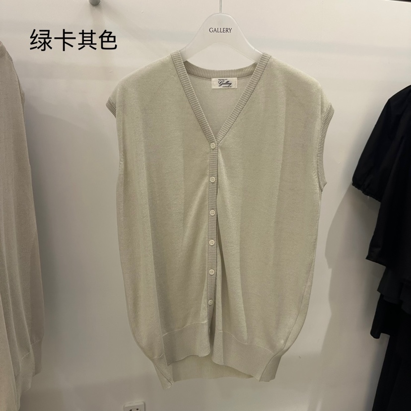 GALLERY-P韓國代購㊣女裝新品職業真品熱賣休閑25春夏馬甲GALLERY馬甲圖色1