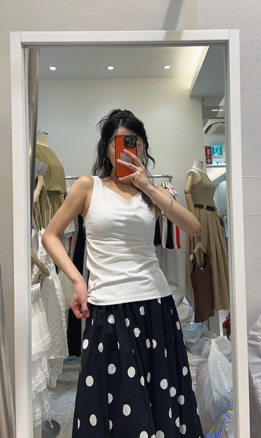 ROU.TINE東大門㊣直郵女士新品職業推薦25春夏熱賣吊帶背心ROU.TINE吊帶/背心