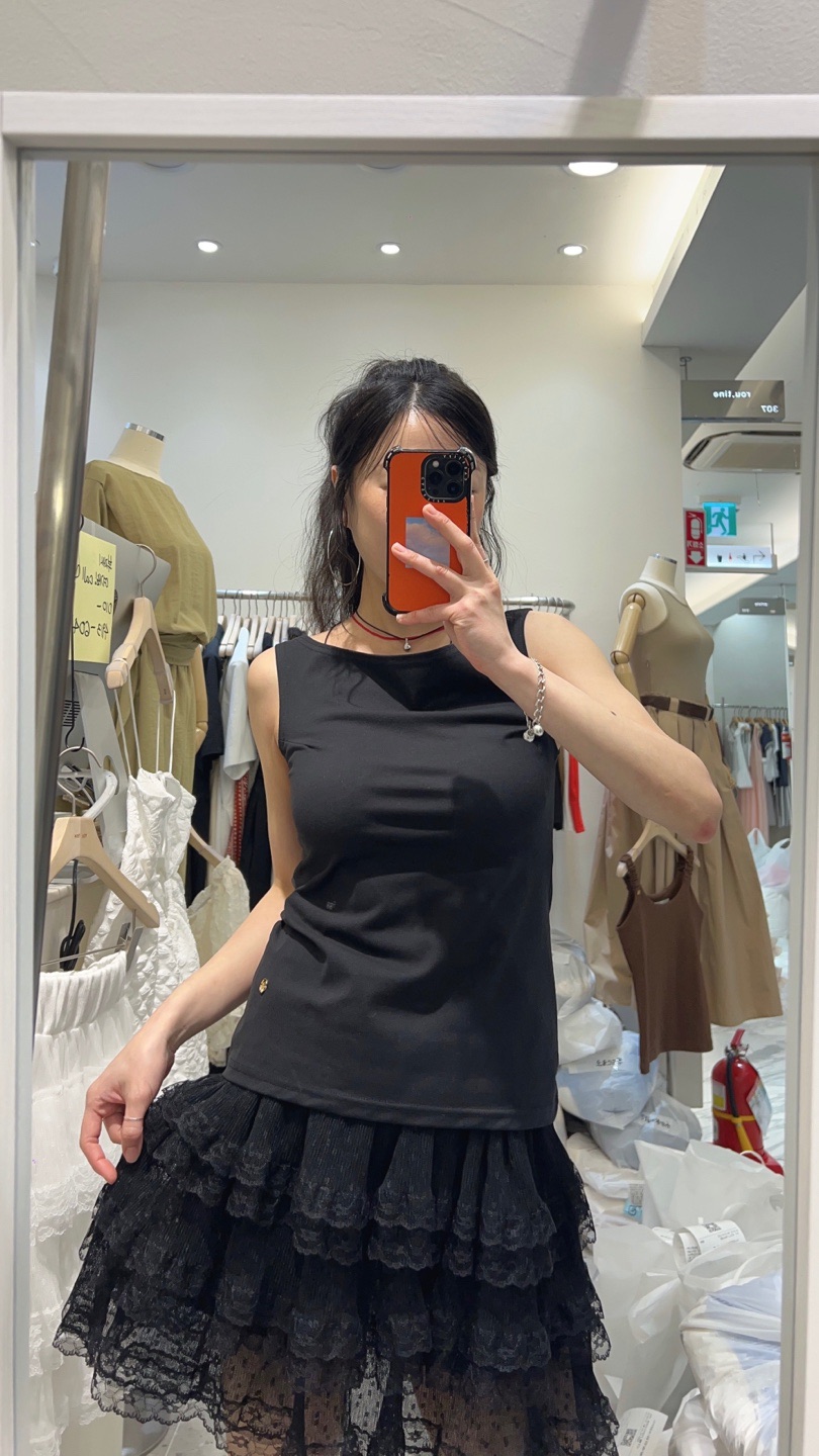 ROU.TINE東大門㊣直郵女士新品職業推薦25春夏熱賣吊帶背心ROU.TINE吊帶/背心