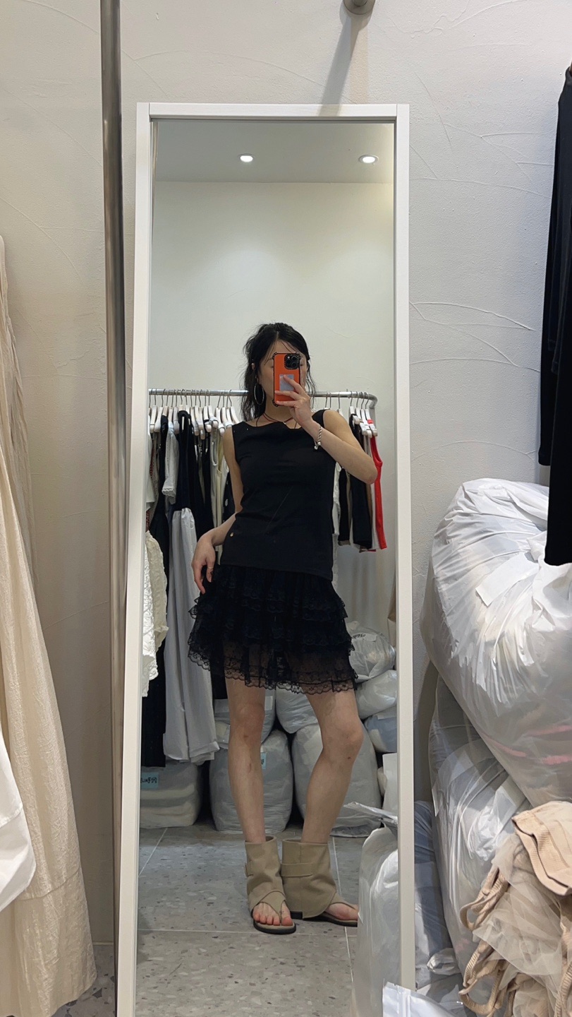 ROU.TINE東大門㊣直郵女士新品職業推薦25春夏熱賣吊帶背心ROU.TINE吊帶/背心