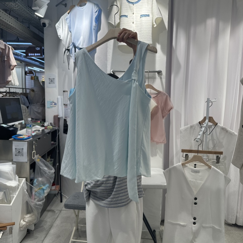 FIL FIL東大門㊣實拍女裝新品25春夏真品休閑時尚吊帶背心FLY FLY吊帶/背心圖色2