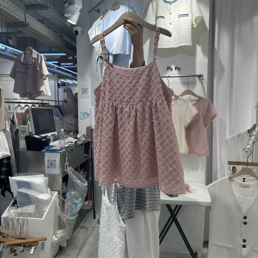 FIL FIL韓國直郵㊣女士新款熱賣休閑真品25春夏人氣吊帶背心FLY FLY吊帶/背心