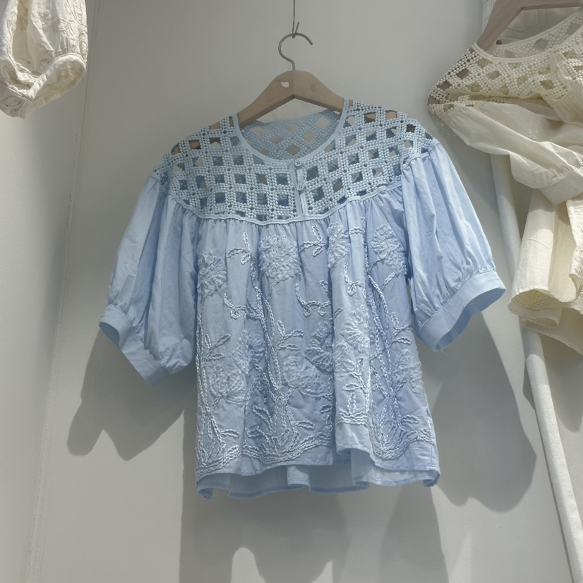HOT PLACE東大門㊣直郵女裝新品休閑25春夏職業襯衫蕾絲衫HOT PLACE/DREAM GIRIS襯衫/蕾絲衫圖色3