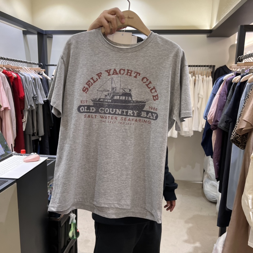 SELF SERVICE東大門㊣代購女士新款人氣25春夏時尚真品T恤SELF SERVICET恤圖色2