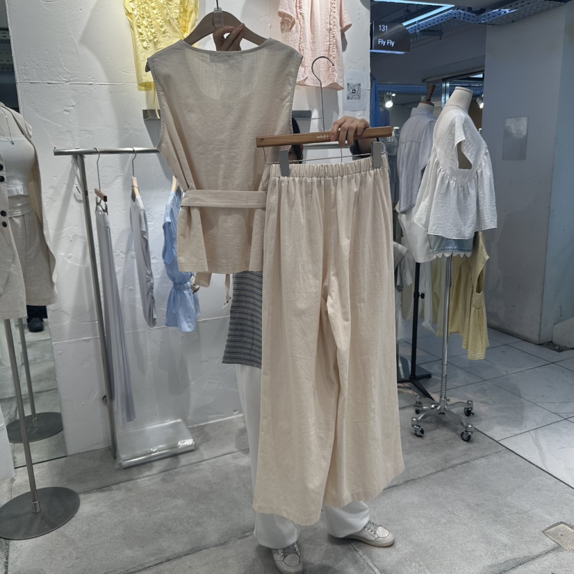 FIL FIL韓國直郵㊣女裝新品熱賣25春夏職業真品套裝含腰帶FLY FLY套裝